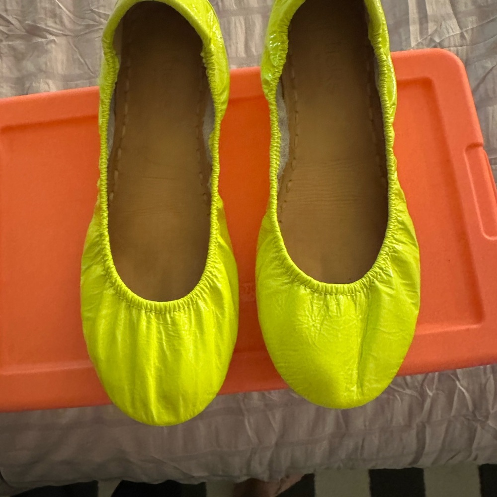 Neon Yellow Tieks Ballet Flats